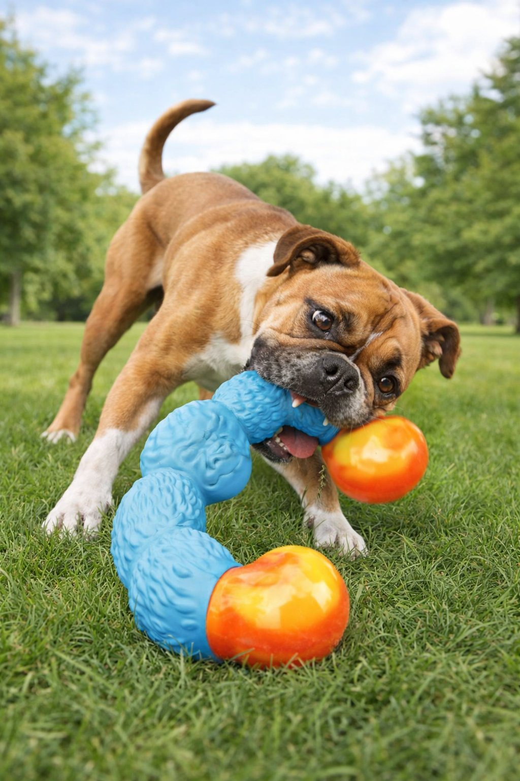Juguete Interactivo Resistente para Perros con Mordida Fuerte – Antiestrés y Antiaburrimiento