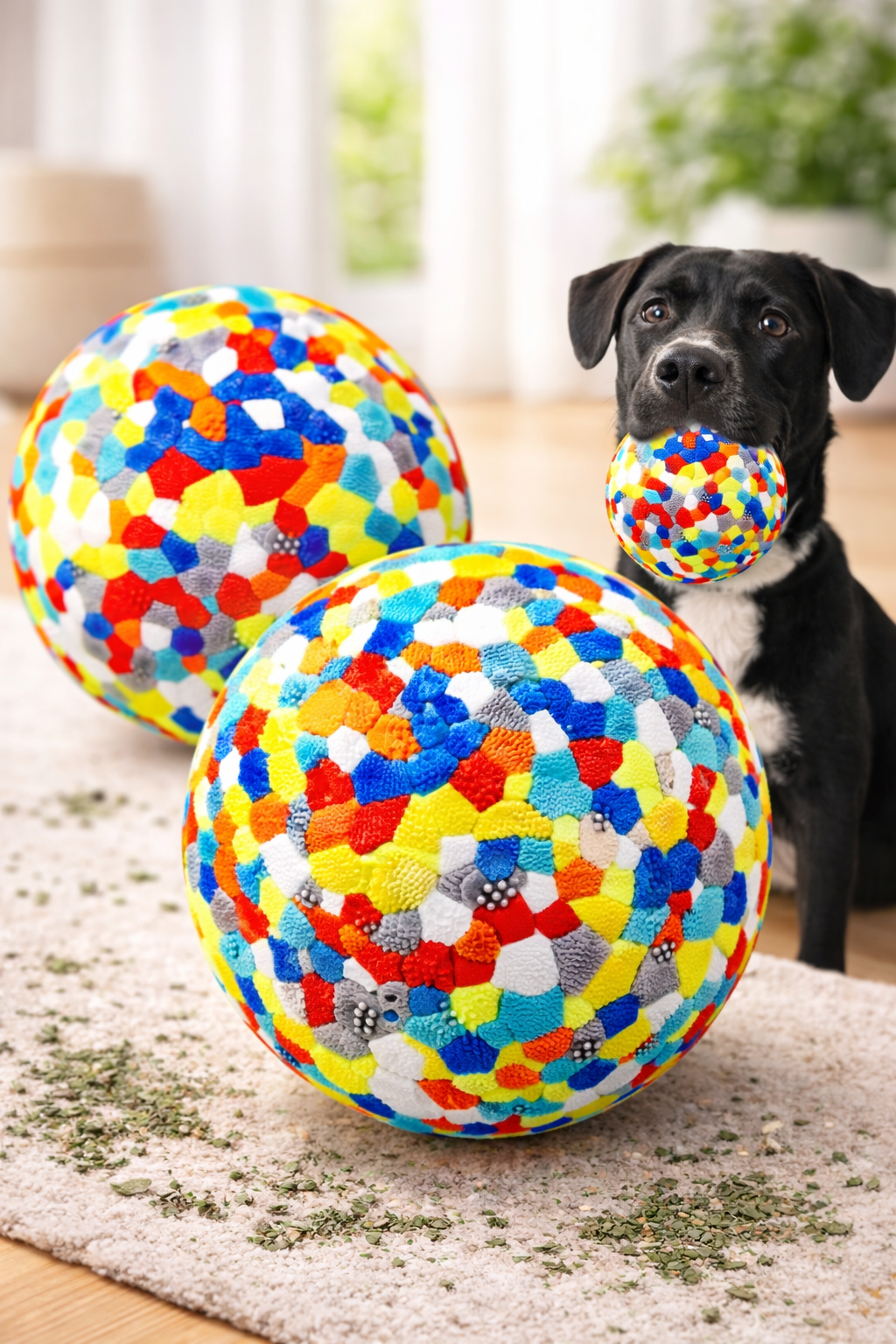 Pack de 2 Pelotas Resistentes para Perros – Juguete Interactivo para Lanzar y Recoger