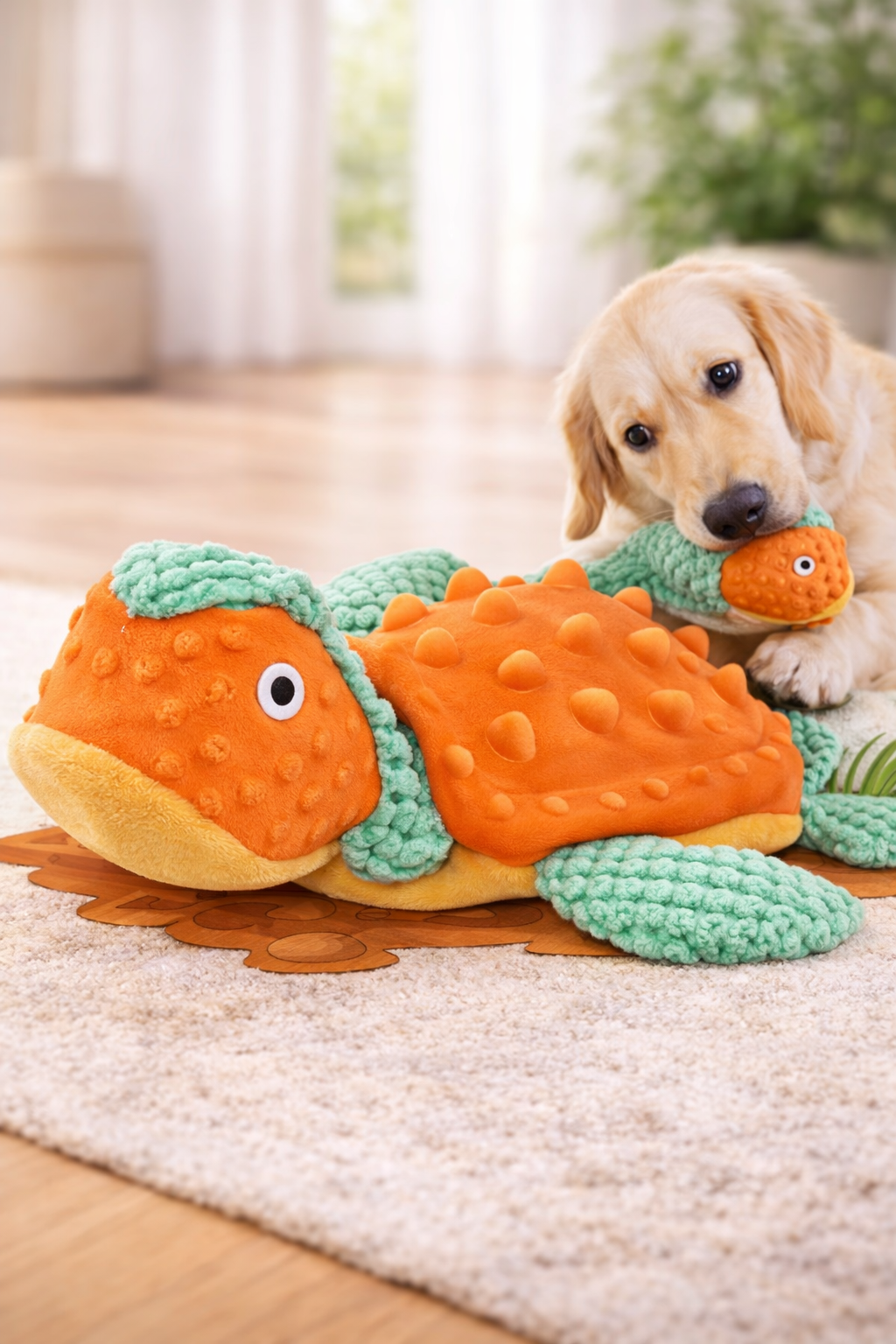 Juguete de Peluche Chirriante para Perros – Ideal para Morder y Tira y Afloja